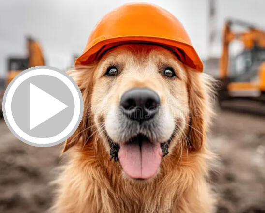 ChatGPT Basic interaction with Articulate sToryline Picture of a golden retriever linking to a video of ChatGPT asking "what is a golden retriever" in Articulate Storyline.